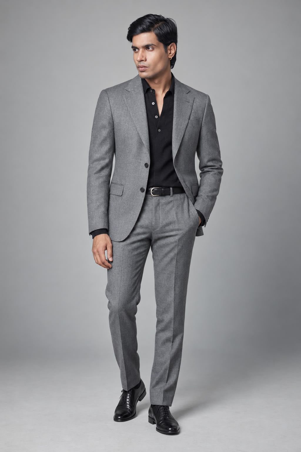 Noir Embellished Shawl Tuxedo
