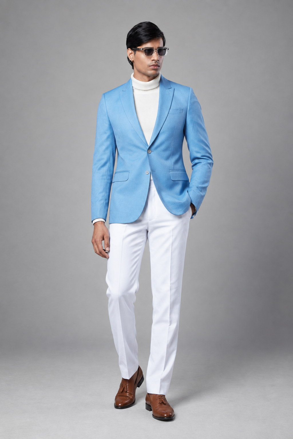 Riviera Sky-Blue Blazer