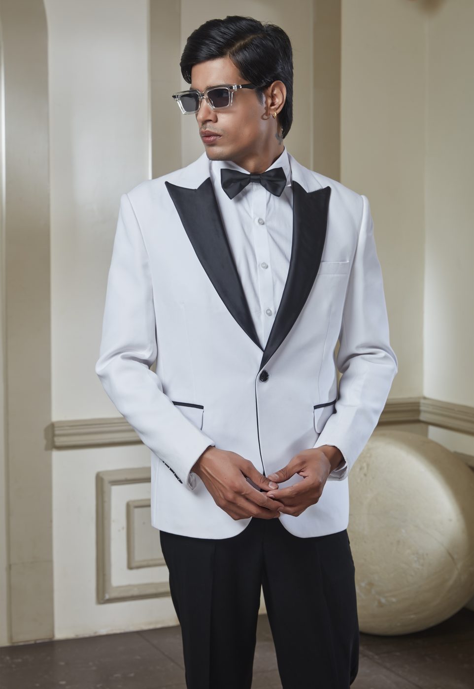 Ivory Peak-Lapel Tuxedo